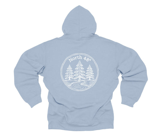 North 48° Hand Drawn Forest Hoodie
