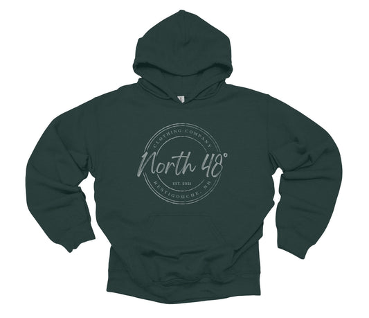 Premium hoodies designed in Northern NB by North 48°. Inspired by the Restigouche River and Appalachian Mountains.
