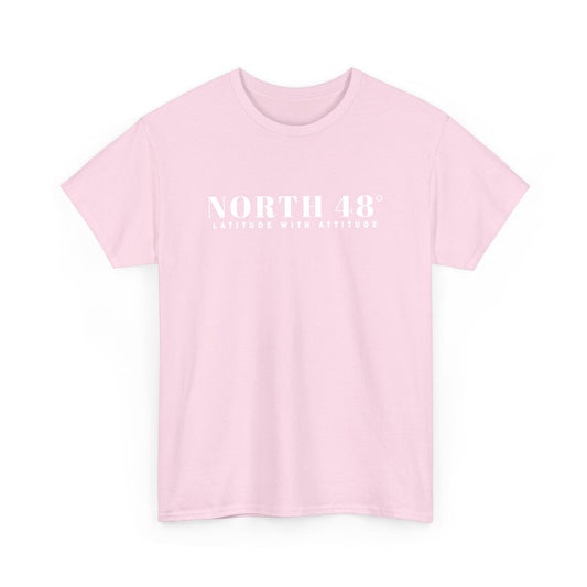 North 48° Classic Latitude With Attitude Tee captures the spirit of Northern NB, and authentic East Coast living.