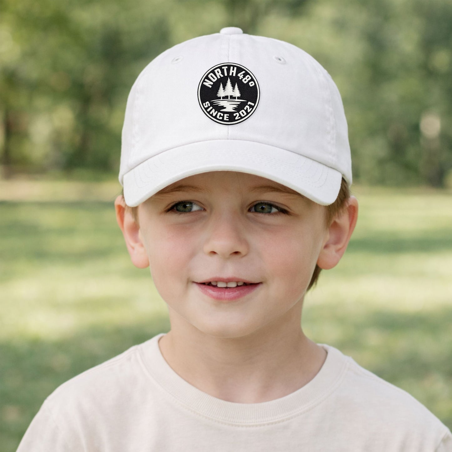 Keep young adventurers proud and comfortable with the North 48° Youth Cotton Twill Baseball Cap, inspired by Northern NB.