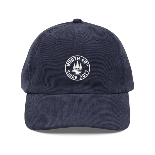 Meet your new favorite accessory: Our premium North 48° Vintage Corduroy Embroidered Hat.