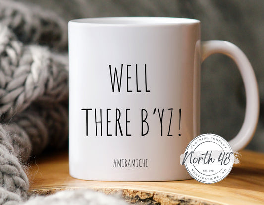 North 48° WELL THERE B'YZ Ceramic Coffee Mug