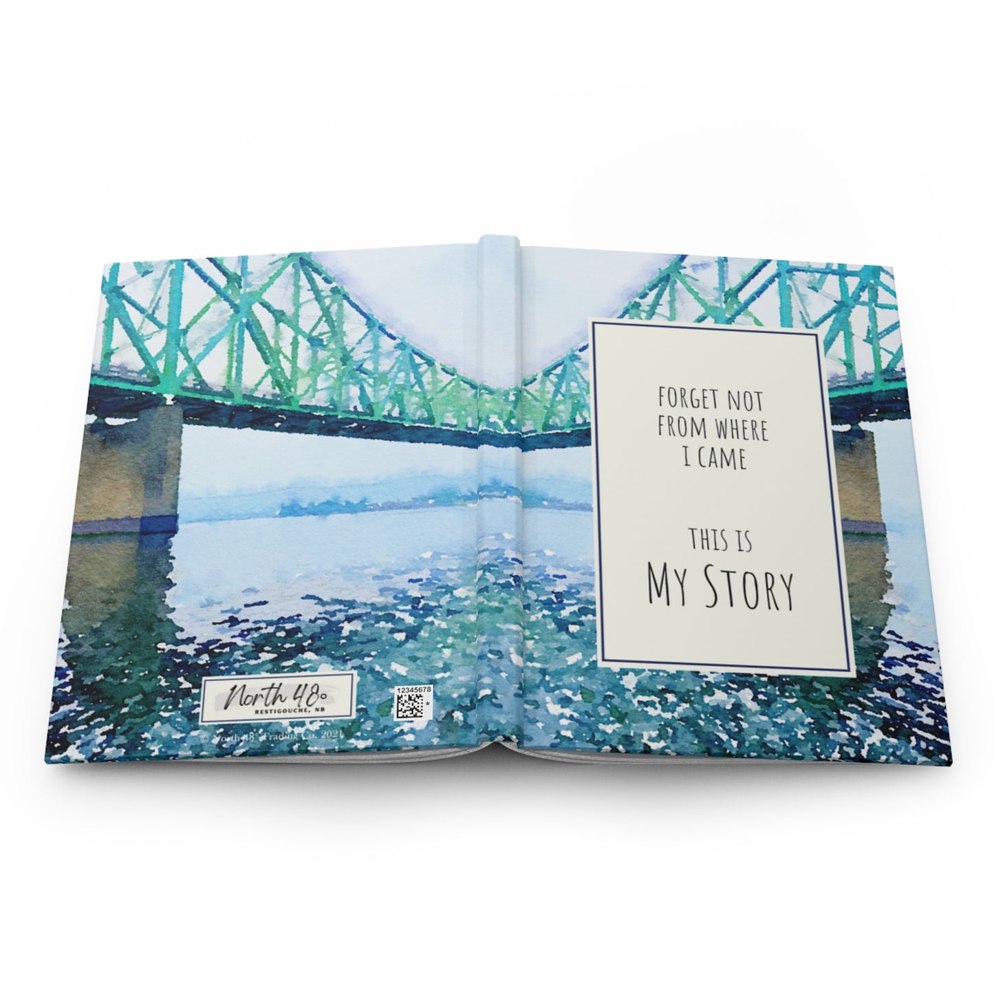 North 48° MY STORY Hardcover Journal Memoire