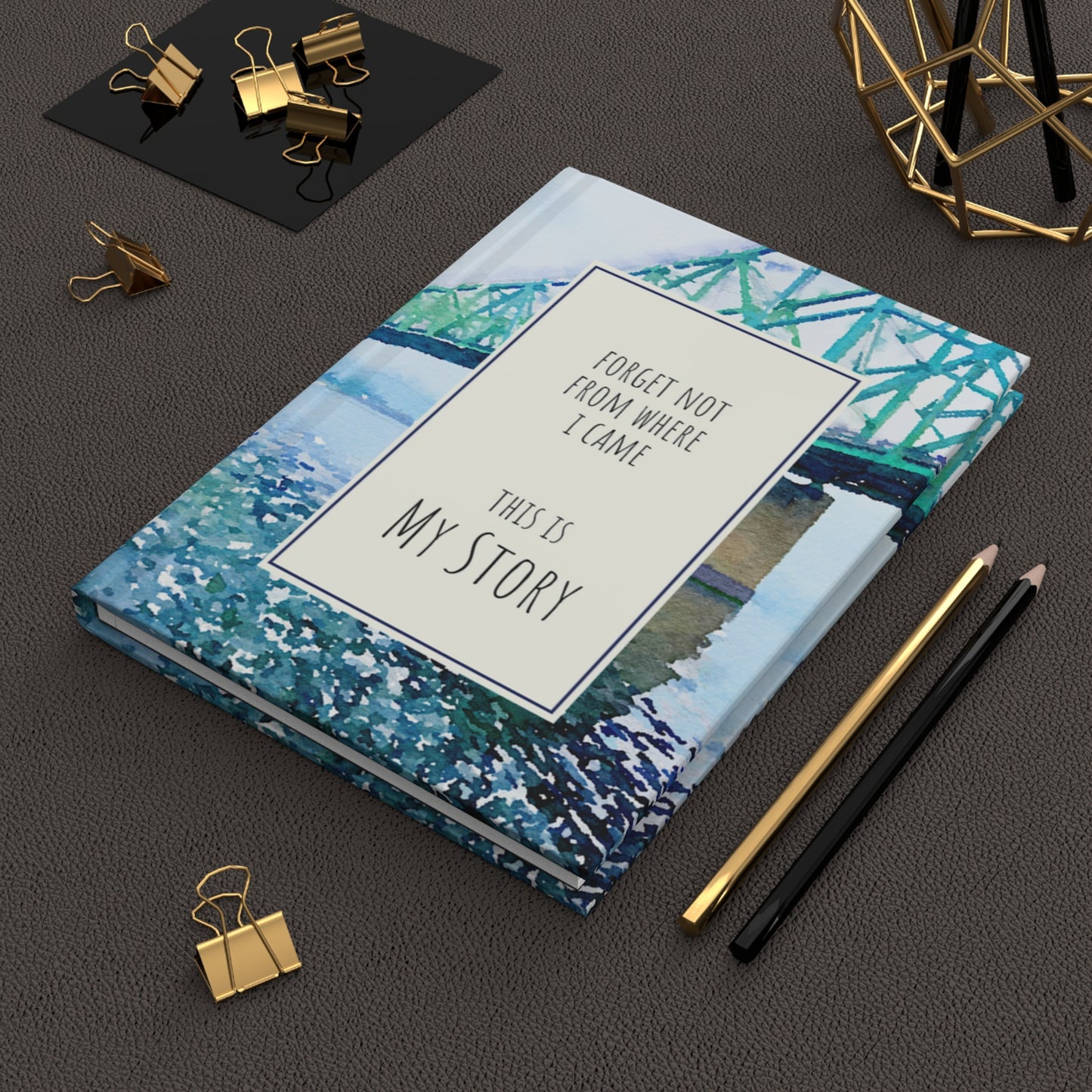 North 48° MY STORY Hardcover Journal Memoire