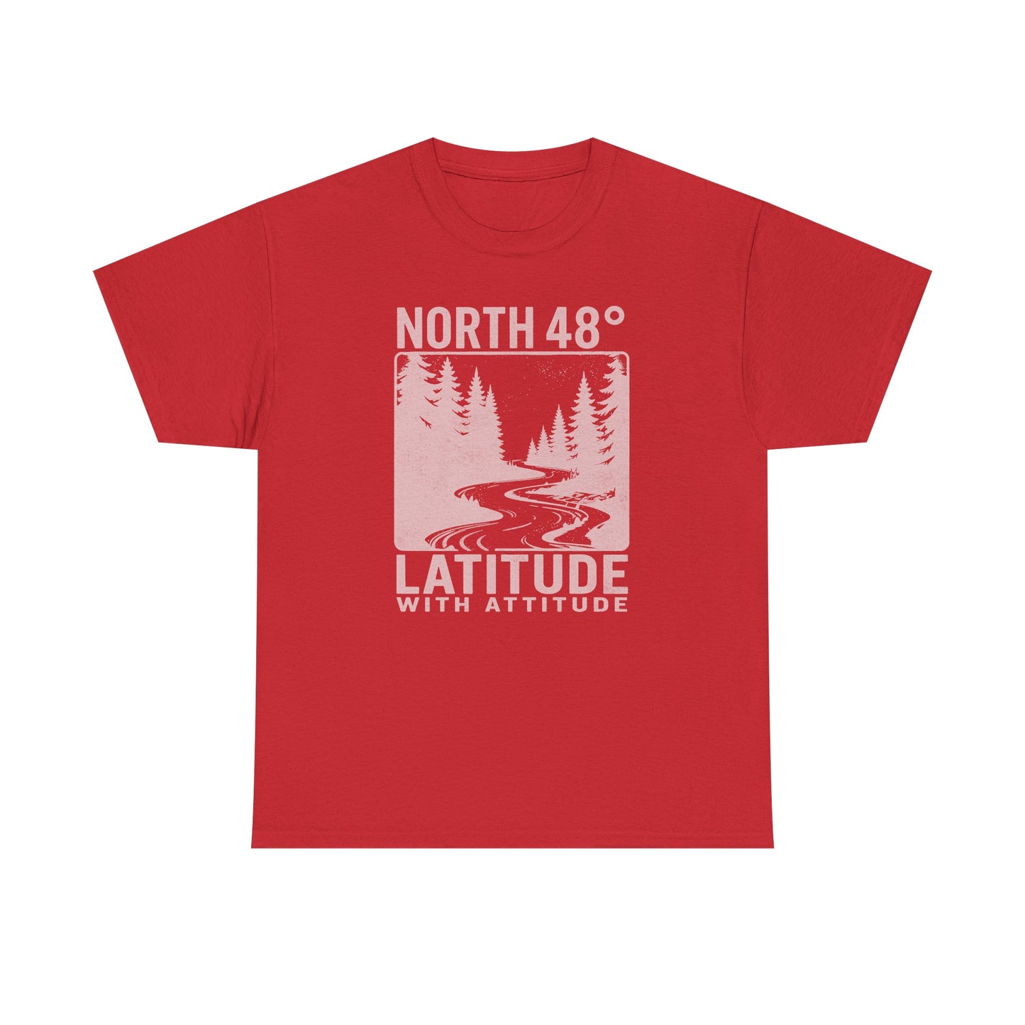 North 48° Vintage Latitude With Attitude captures the spirit of Northern NB, the Restigouche, and Canada's rugged East Coast.