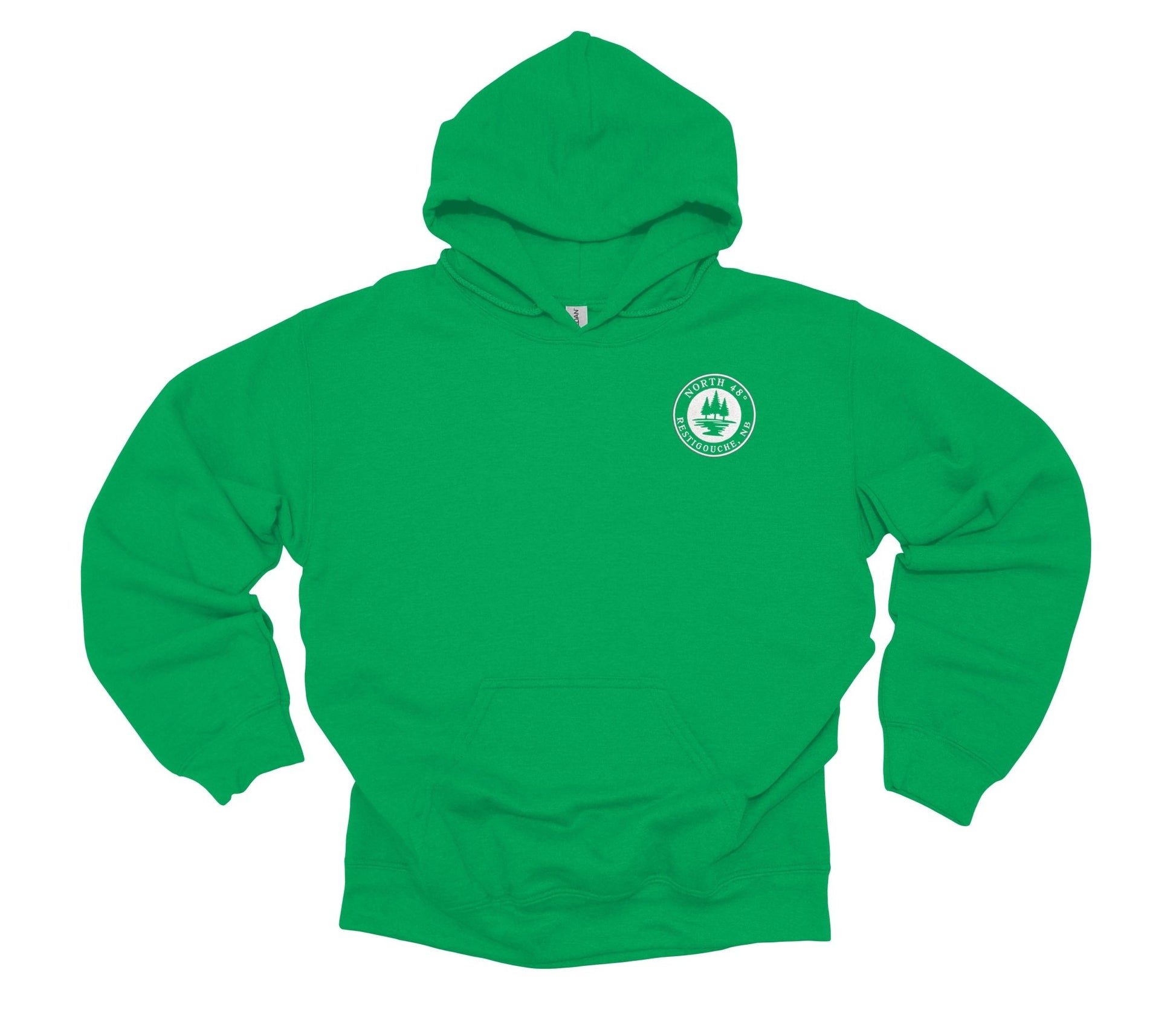 Our North 48° Signature Hoodie takes our classic design and adds a branded touch with an embroidered upper-left chest logo.