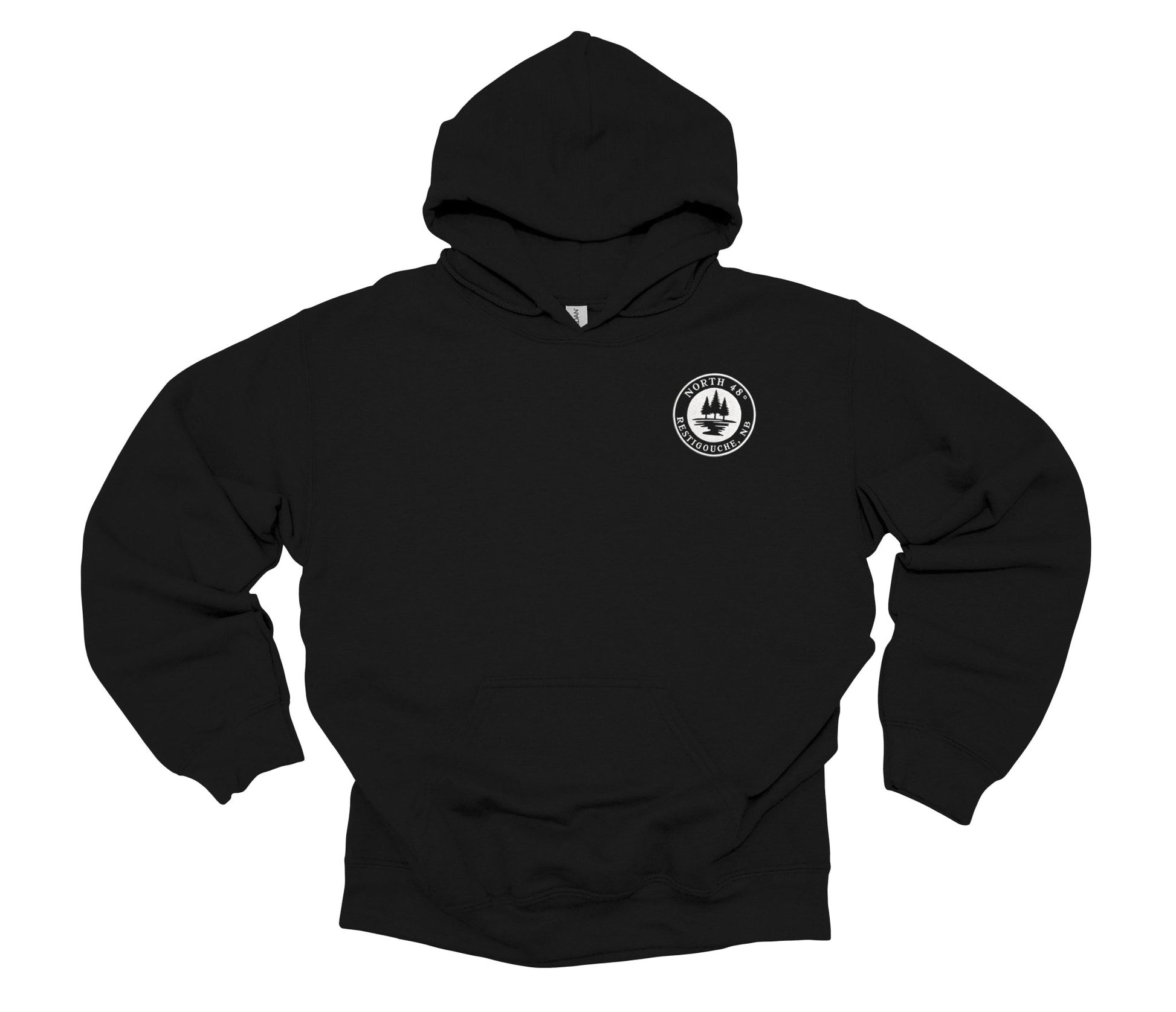 Our North 48° Signature Hoodie takes our classic design and adds a branded touch with an embroidered upper-left chest logo.
