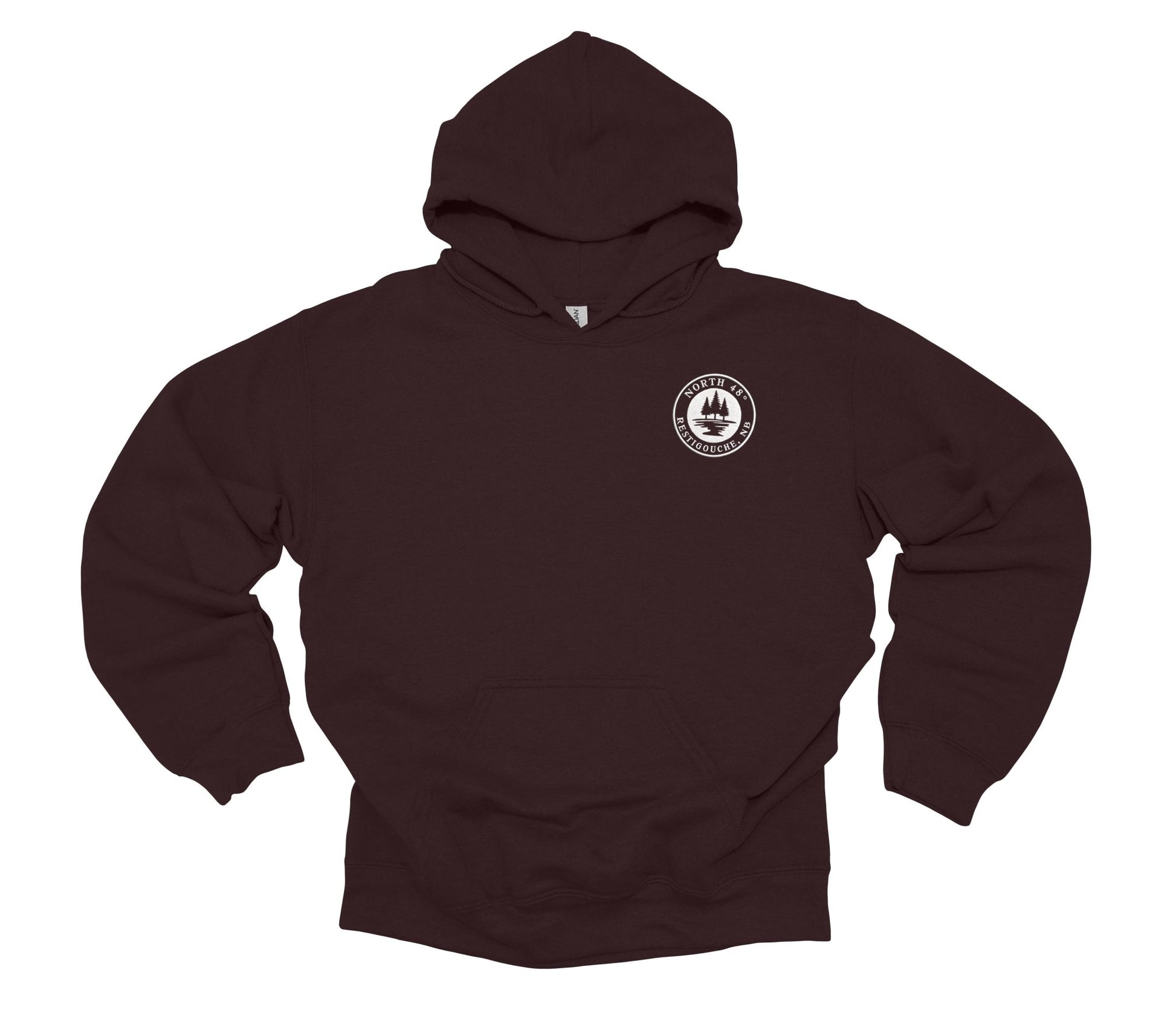 Our North 48° Signature Hoodie takes our classic design and adds a branded touch with an embroidered upper-left chest logo.