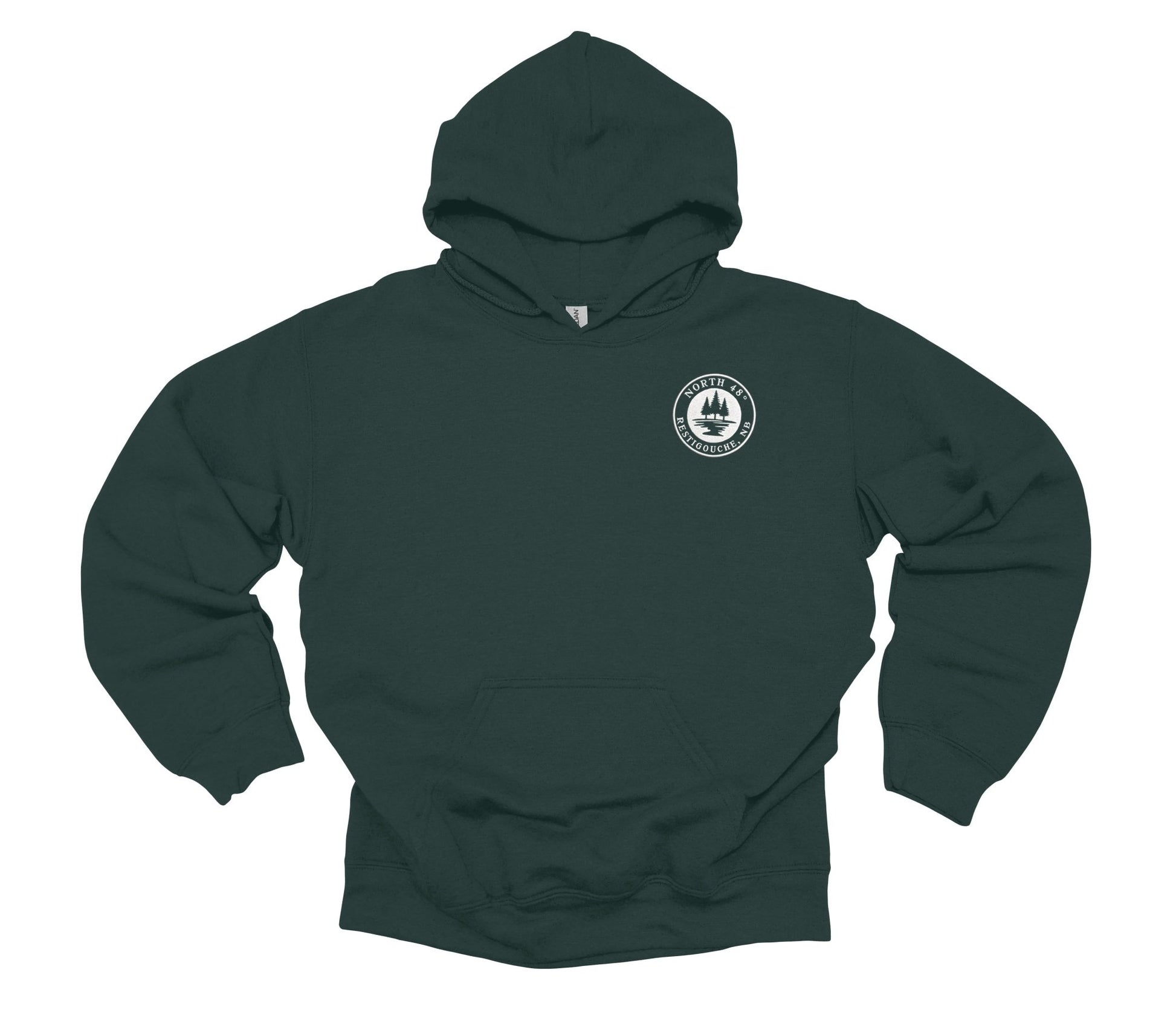 Our North 48° Signature Hoodie takes our classic design and adds a branded touch with an embroidered upper-left chest logo.
