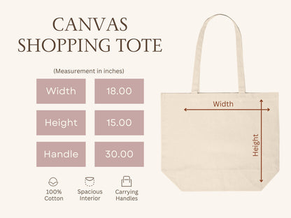North 48° Cotton Canvas Tote Bag