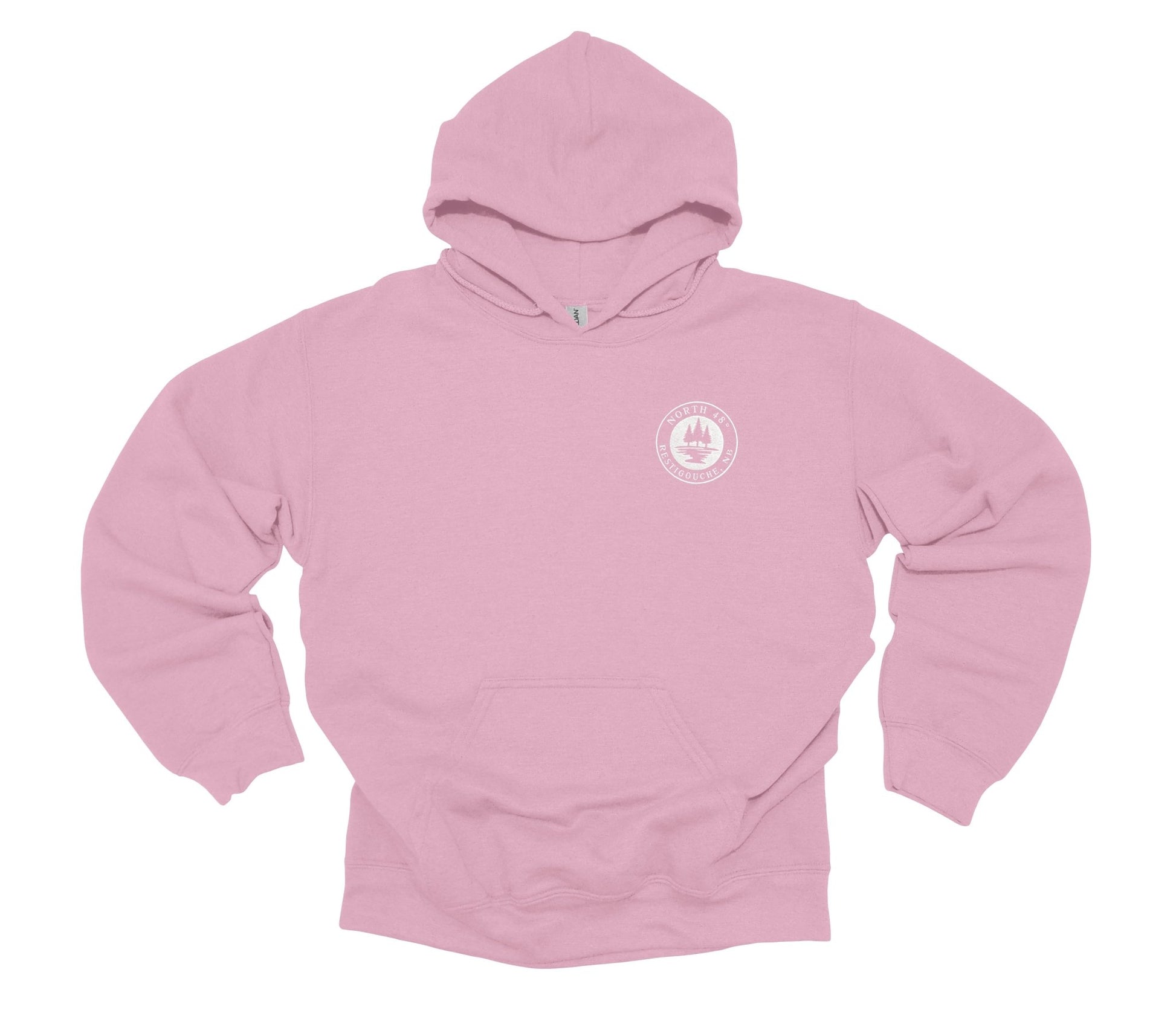 Our North 48° Signature Hoodie takes our classic design and adds a branded touch with an embroidered upper-left chest logo.