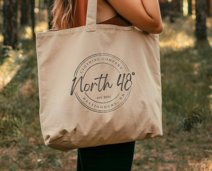 Inspired by the Appalachian Mountains, and Restigouche River, this organic cotton tote is the carryall for daily adventures.