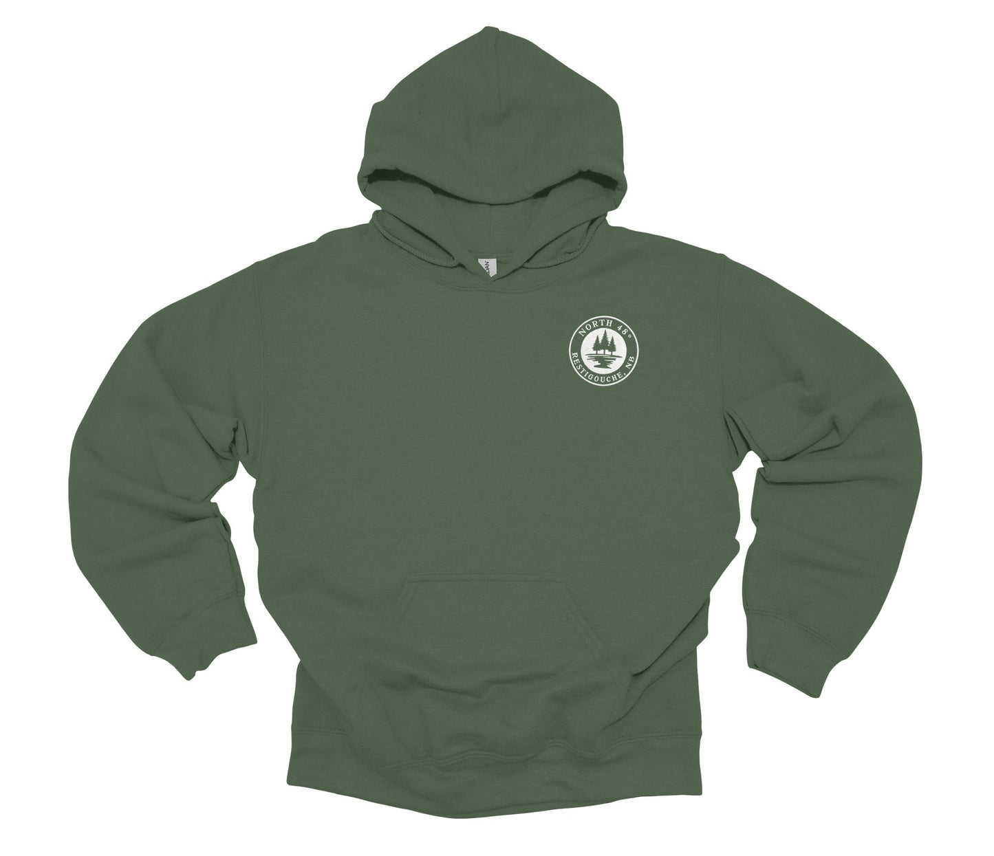 Our North 48° Signature Hoodie takes our classic design and adds a branded touch with an embroidered upper-left chest logo.
