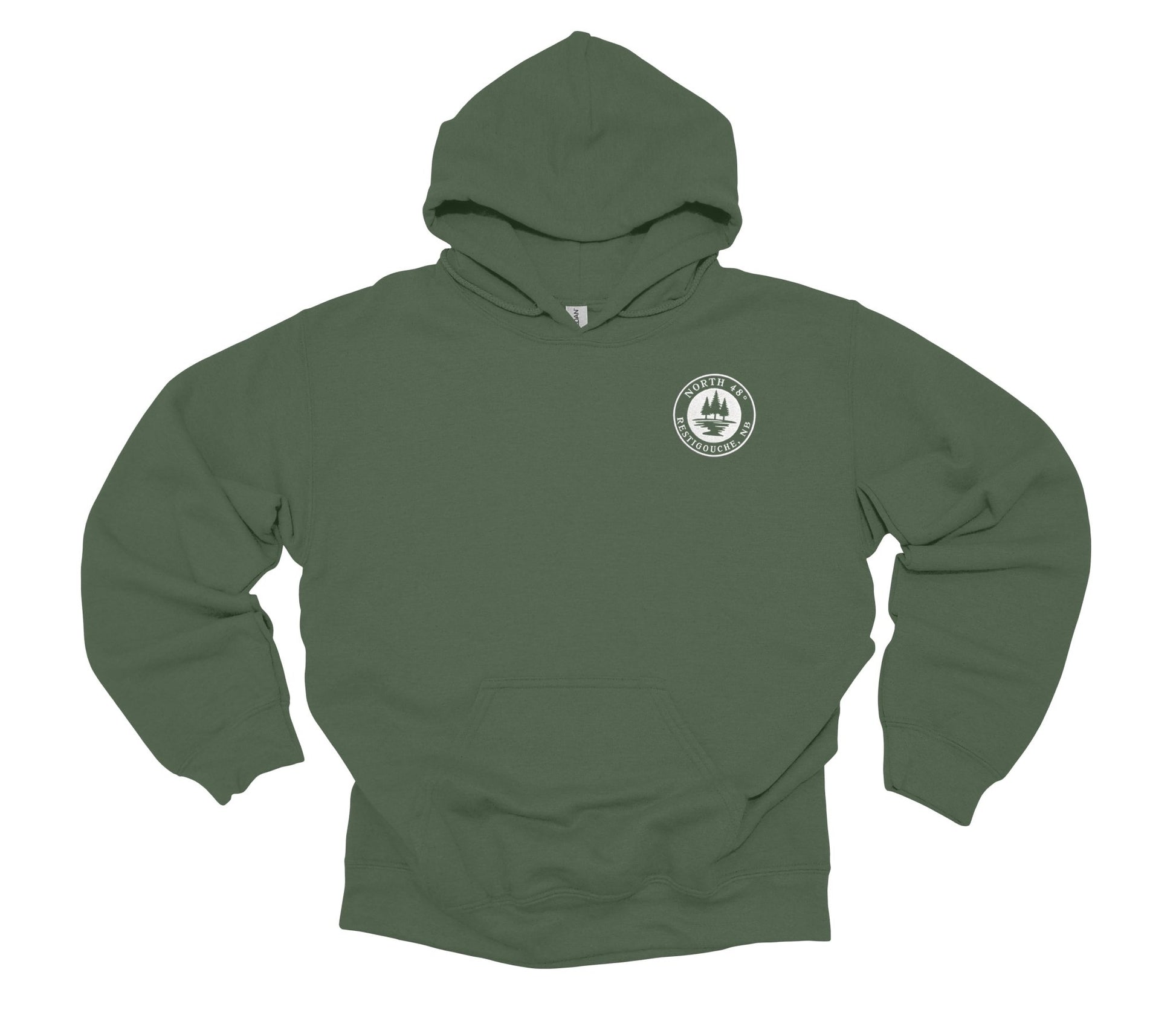 Our North 48° Signature Hoodie takes our classic design and adds a branded touch with an embroidered upper-left chest logo.