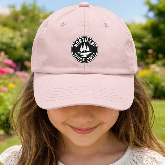 Keep young adventurers proud and comfortable with the North 48° Youth Cotton Twill Baseball Cap, inspired by Northern NB.