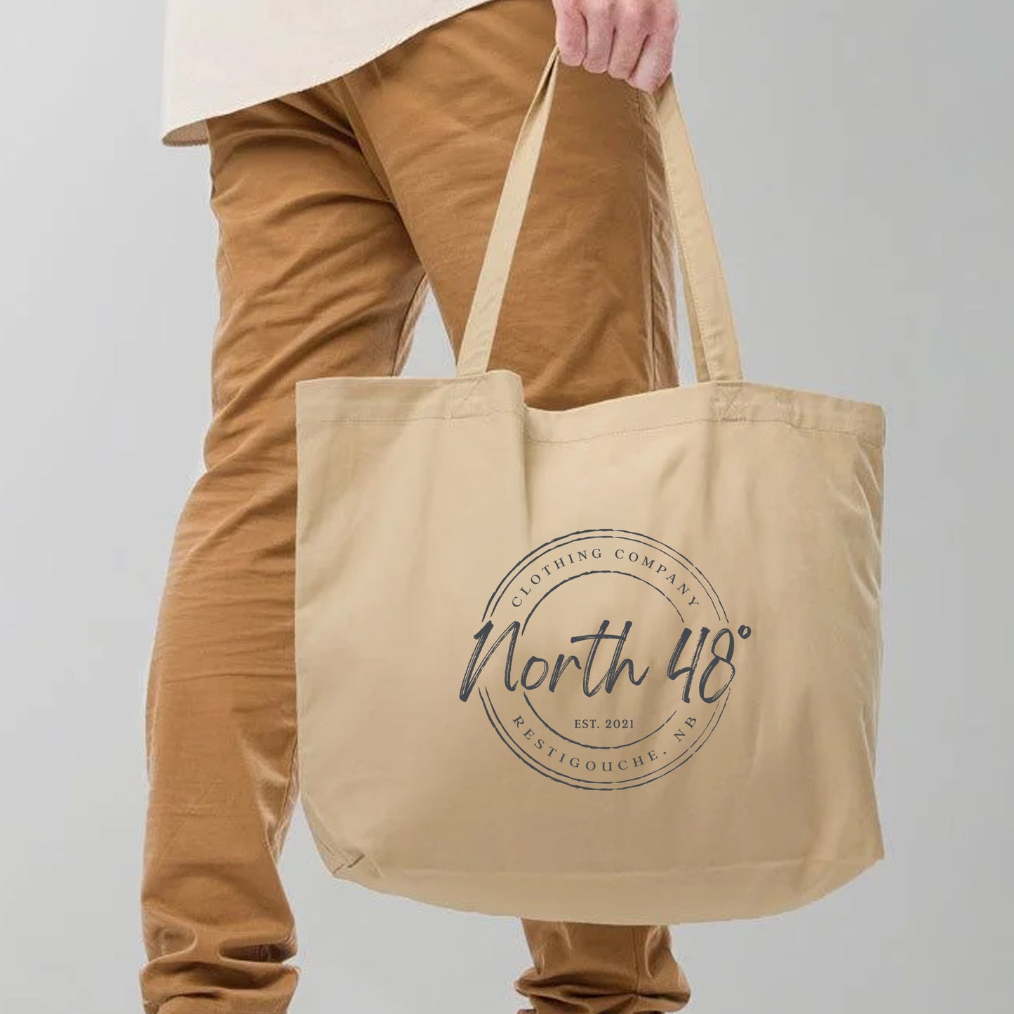 North 48° Large Organic Cotton Tote Bag