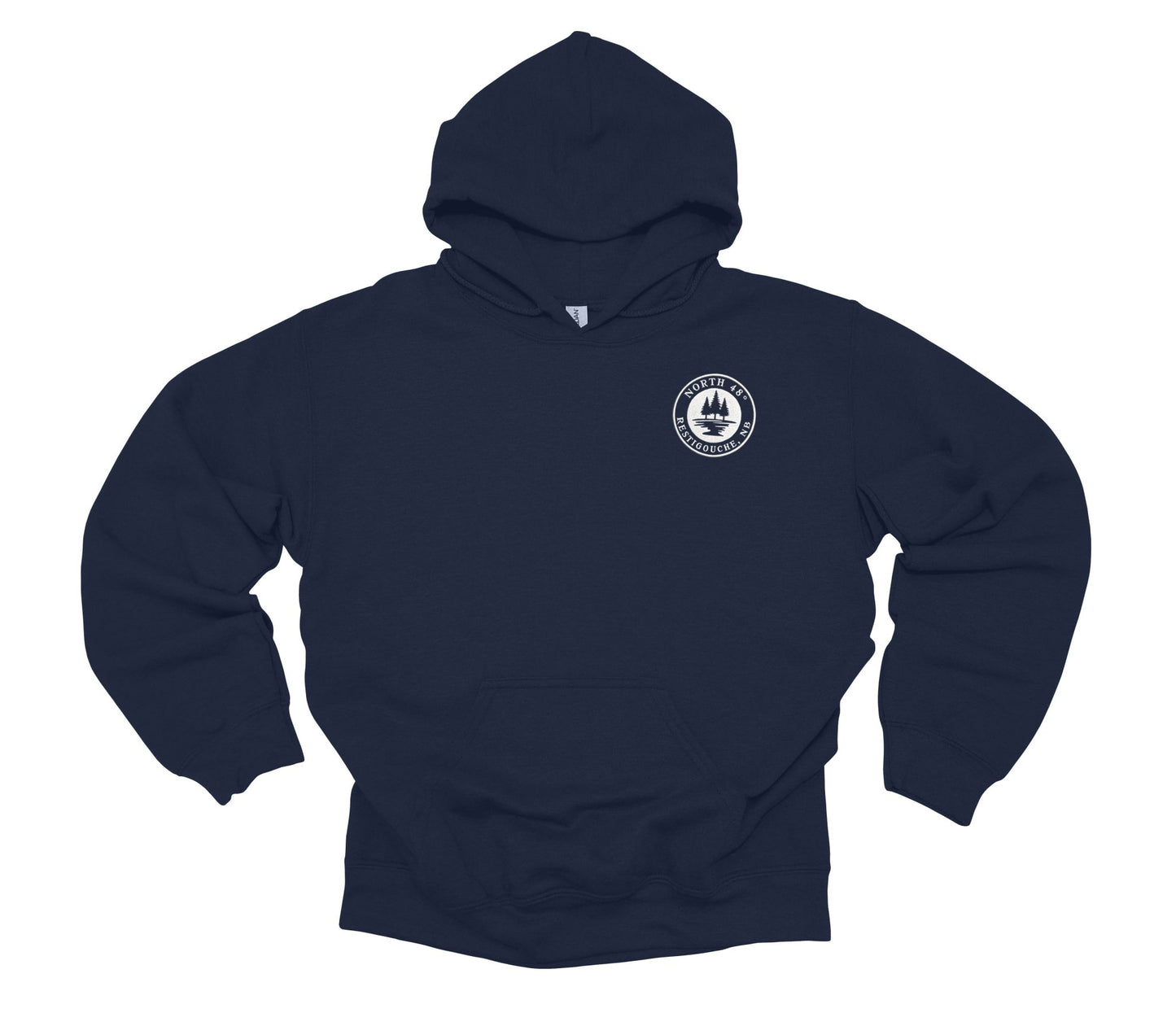 Our North 48° Signature Hoodie takes our classic design and adds a branded touch with an embroidered upper-left chest logo.