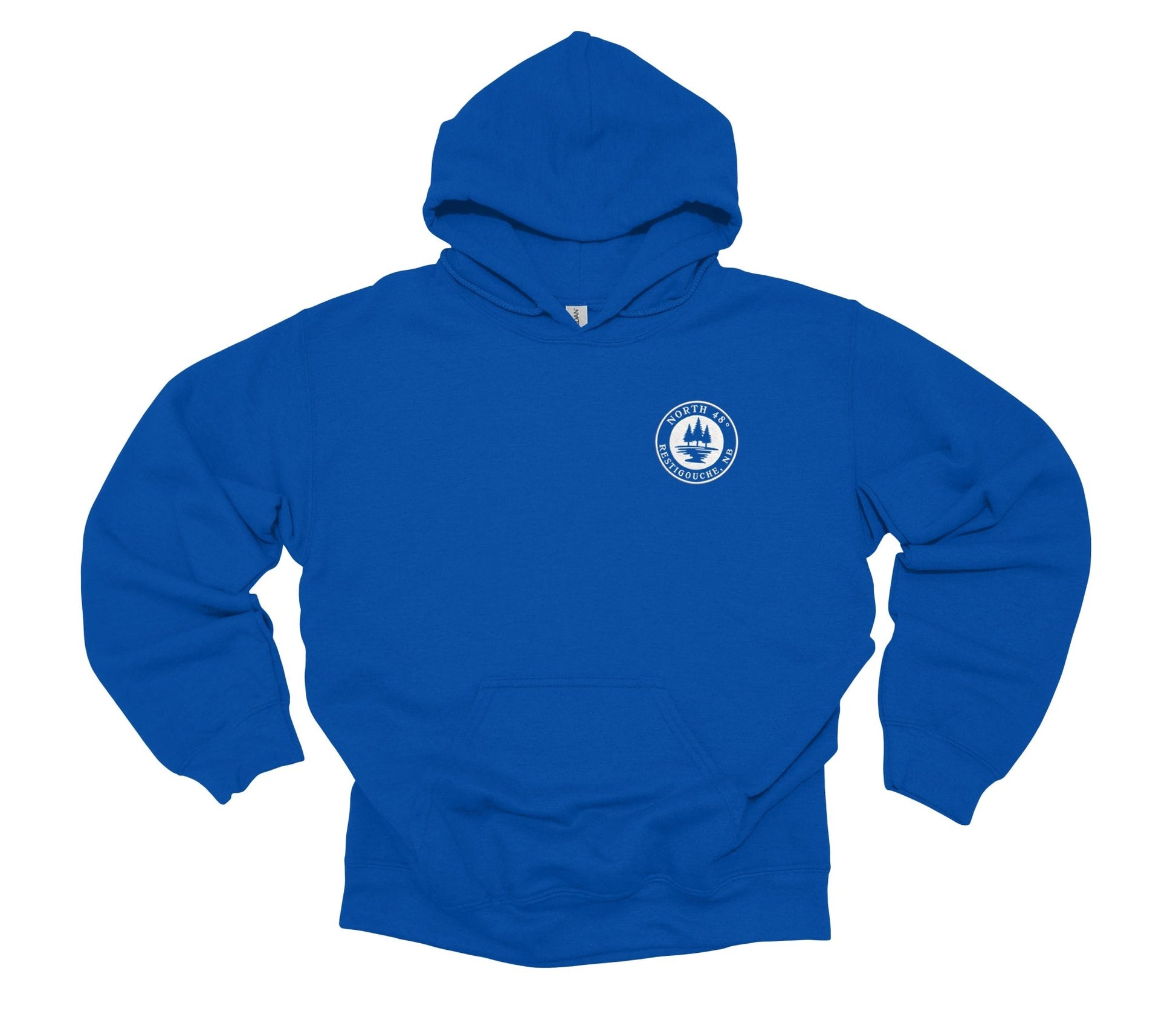 Our North 48° Signature Hoodie takes our classic design and adds a branded touch with an embroidered upper-left chest logo.