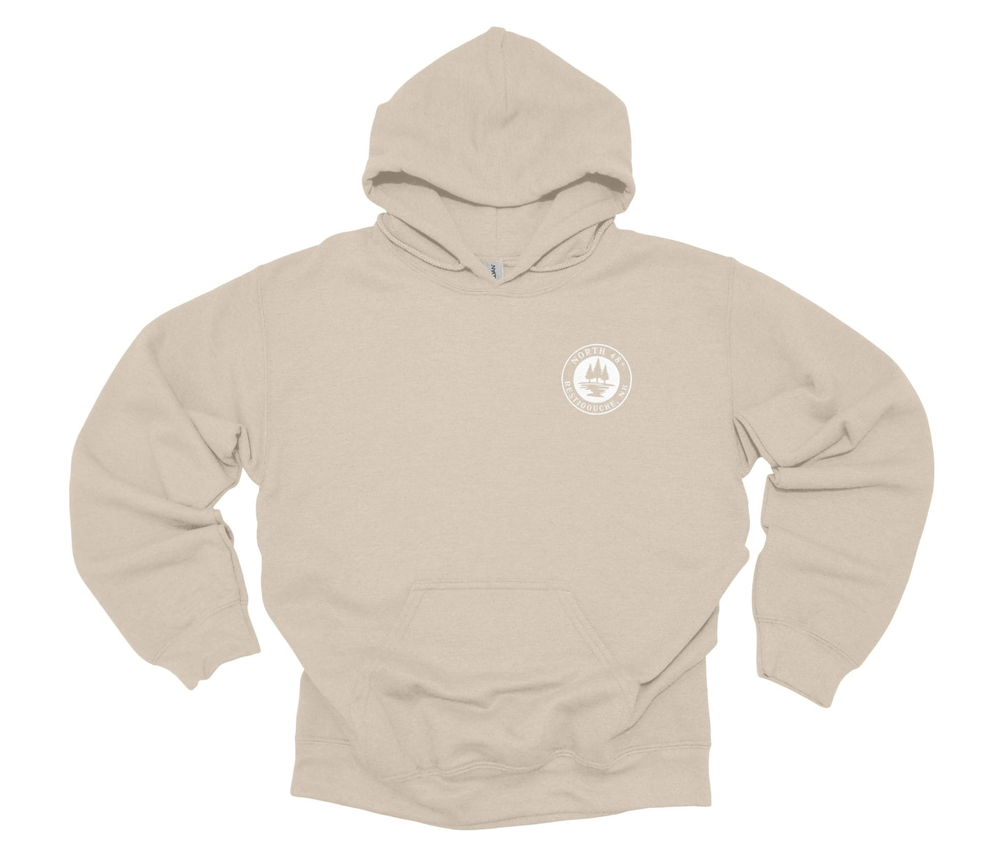 Our North 48° Signature Hoodie takes our classic design and adds a branded touch with an embroidered upper-left chest logo.