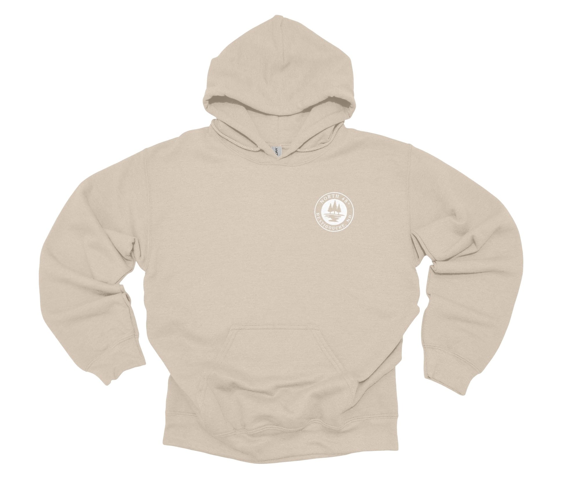 Our North 48° Signature Hoodie takes our classic design and adds a branded touch with an embroidered upper-left chest logo.